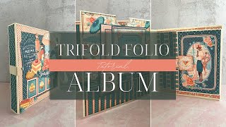 Trifold Waterfall Folio Tutorial - Cafe Parisian - Album Kit Vol 09 2022 Net Worth