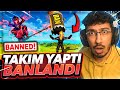 TAKIM YAPTI SINIRSIZ BAN YEDİ !! OHAA EPİC GAMES ÇALIŞIYOR !! ( Fortnite Battle Royale )