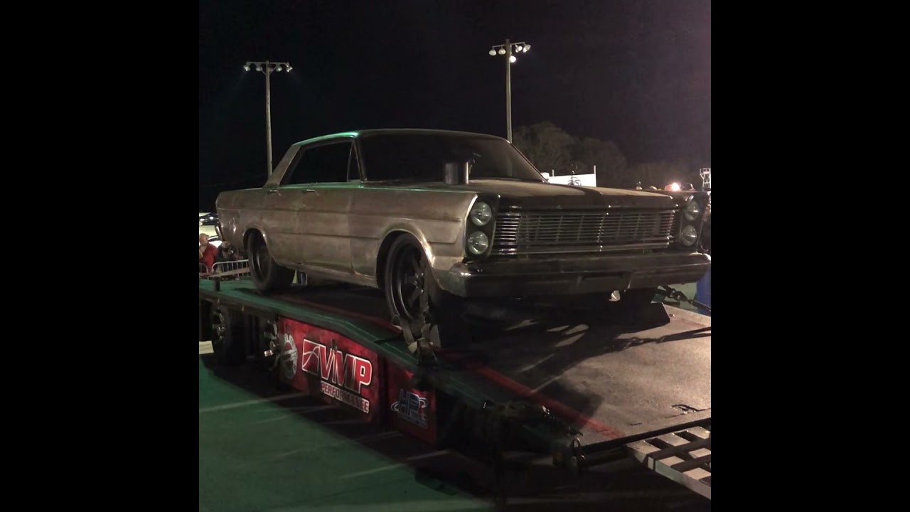 Garrett&rsquo;s galaxie on the dyno at the freedom factory.