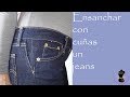 Ensancha con cuñas el pantalón vaquero o jeans