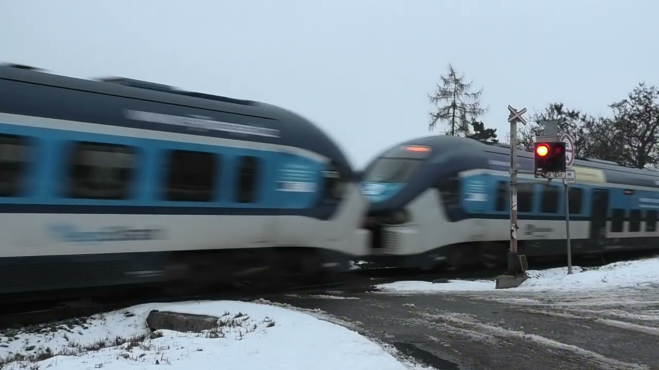 Železniční přejezd Nýřany (Úherce) (P606) | 31.1.2026 / Czech railroad crossing