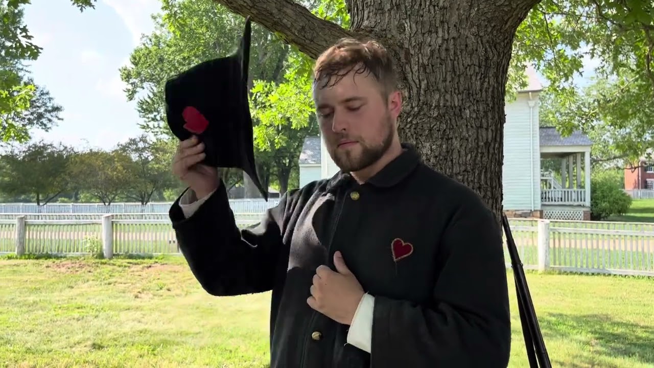 Appomattox Court House National Battlefield - interview with private Isaiah Edwards - by Dan Gritsko