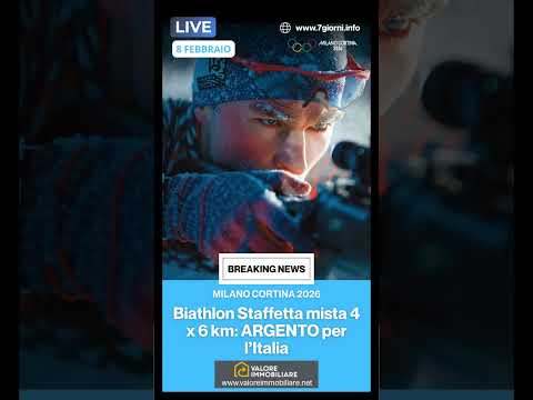 Video Biathlon Staffetta mista 4 x 6 km: ARGENTO per l’Italia