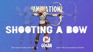 How to ANIMATE SHOOTING a BOW and MORPHING animations TOGETHER.
