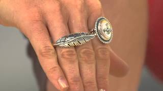 Sterling Silver Elongated Feather Ring by American West with Kerstin Lindquist