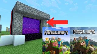 Minecraft Portal to REAL LIFE! | Famous Game Characters in Reality