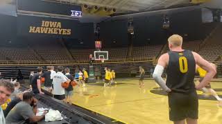Sights and sounds from Iowa men’s basketball practice