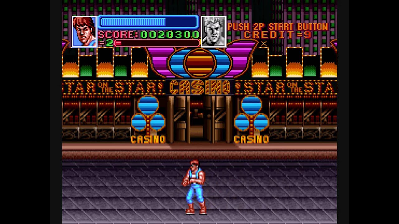 Return of Double Dragon SNES Super Famicom Hard Mode Playthrough