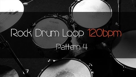 ROCK Drum Loop Practice Tool 120bpm Pattern 4