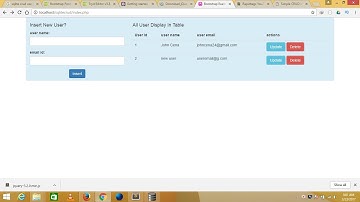 Sqlite Crud Demo Use PHP , Bootstrap  Part 1
