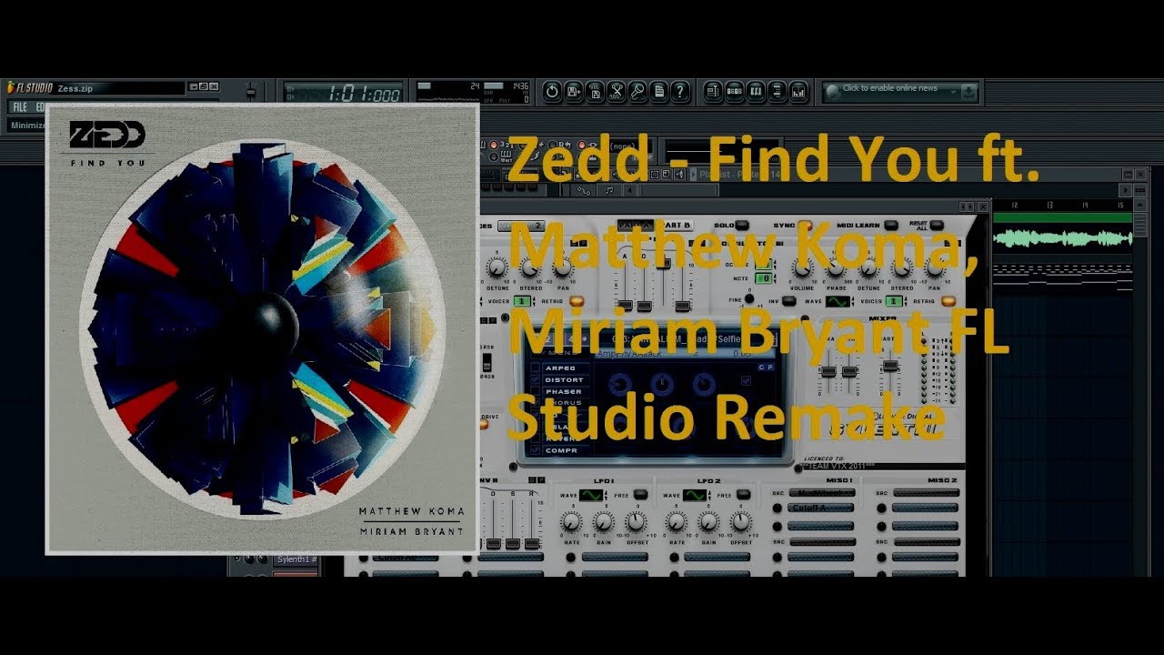 Zedd - Find You ft. Matthew Koma, Miriam Bryant FL Studio Remake