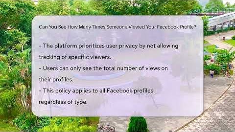 Can You See How Many Times Someone Viewed Your Facebook Profile? - Everyday-Networking