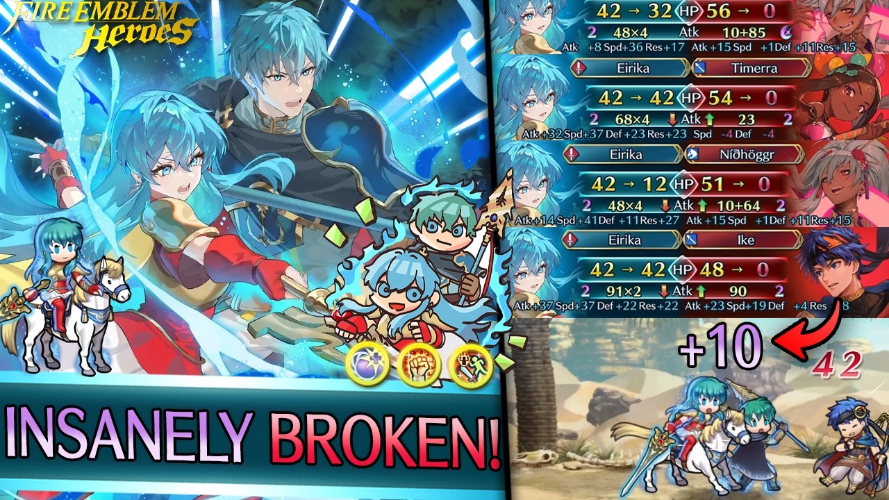 Is Emblem Eirika TOO BROKEN?! | Fire Emblem Heroes EMBLEM EIRIKA Showcase