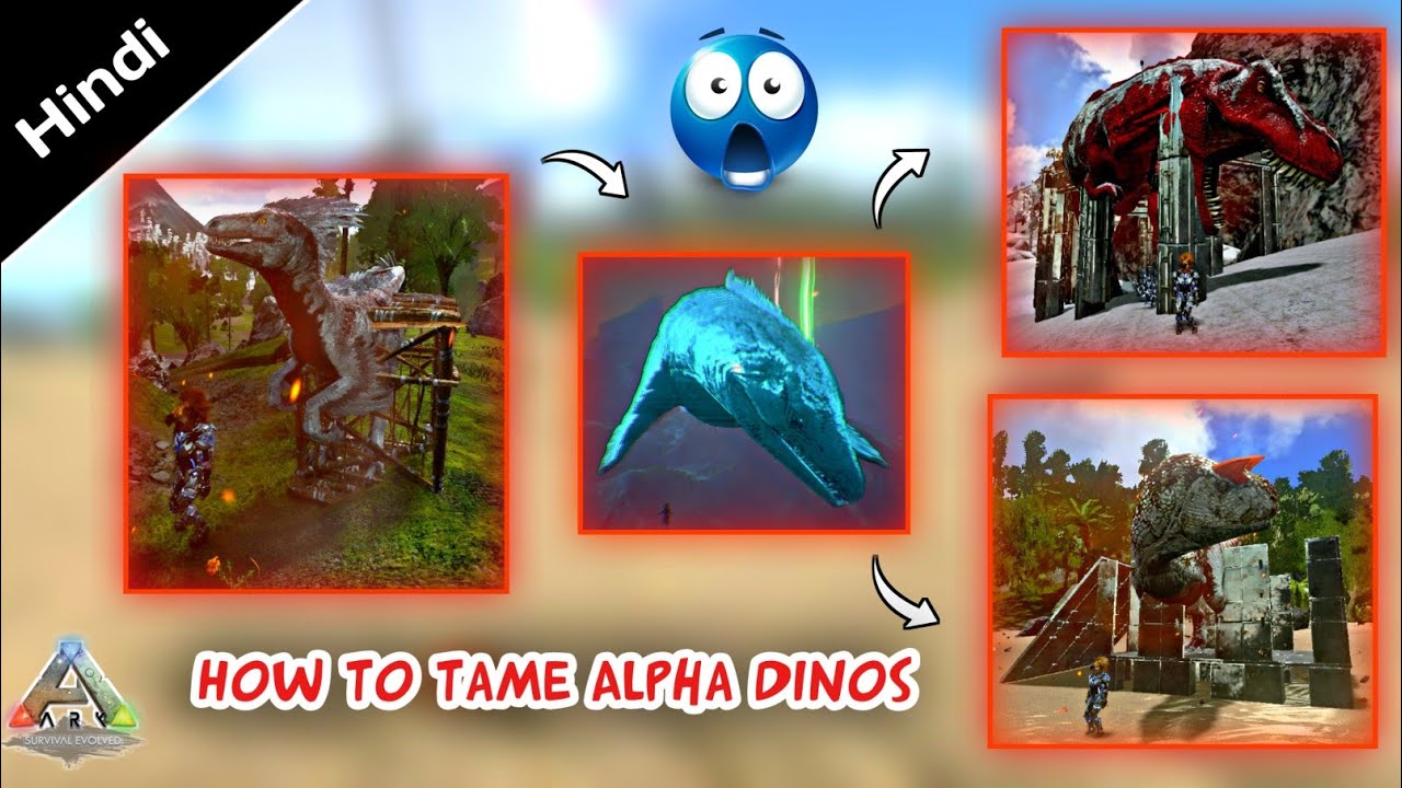 Can We Tame A Alpha Dinosaurs❓| In [Ark Survival Evolved Mobile]Hindi