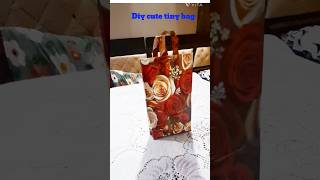 #Diy paper tiny bag #origami paper bag #short #make your own cute tiny bag at Home 🏡
