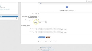 Sending Group Emails in Moodle