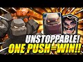 INSANE!! STRONGEST NEW GOLEM DECK WINS IN ONE PUSH ONLY!! - Clash Royale