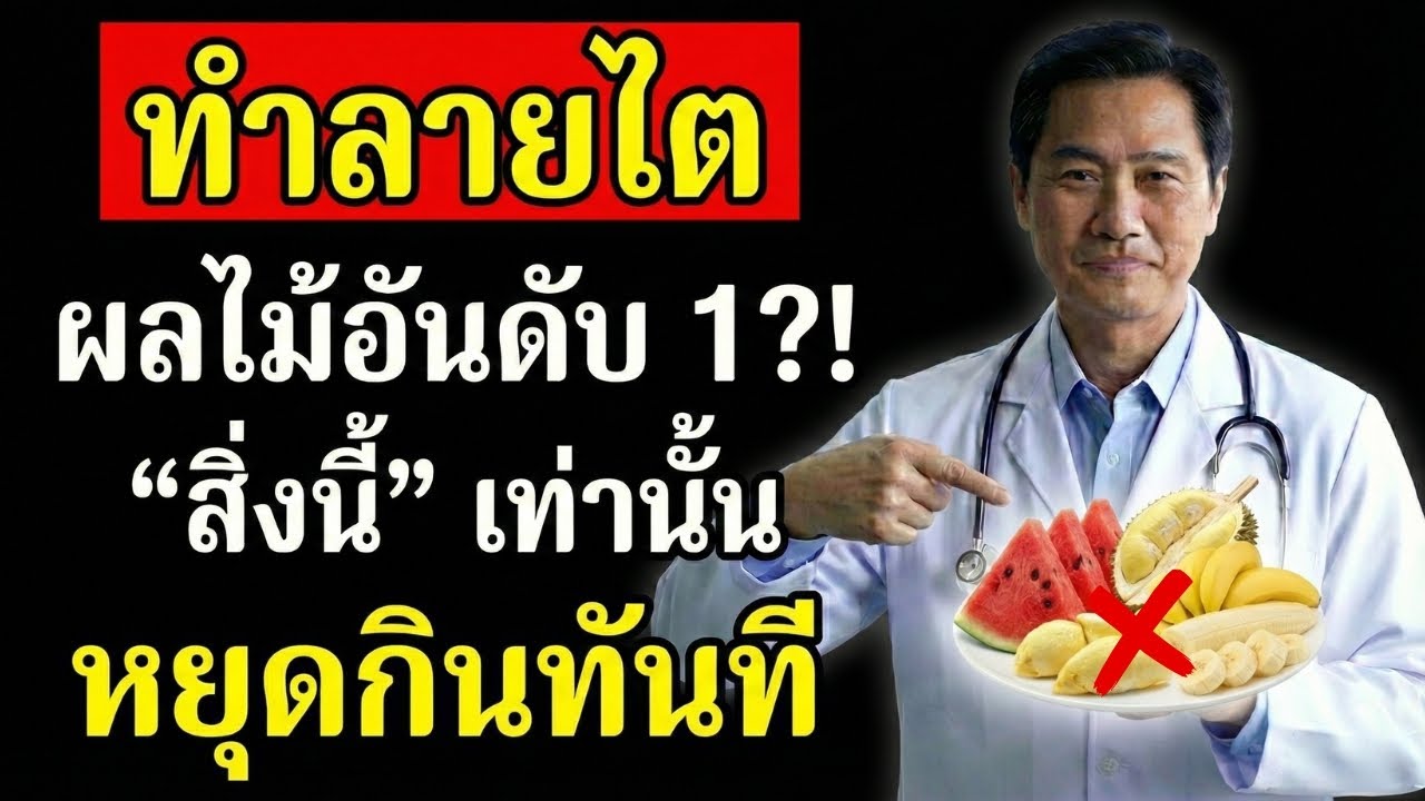 อย่ากินผลไม้ผิด! ผู้สูงอายุควรรู้ 4 ผลไม้ทำลายไต vs 4 ผลไม้บำรุงไต