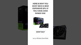 Don’t buy a new expensive GPU unless you do these settings #nvidia #amd