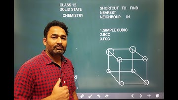 Shortcut to find Nearest neighbour in BCC( solid state ) 12 Chemistry