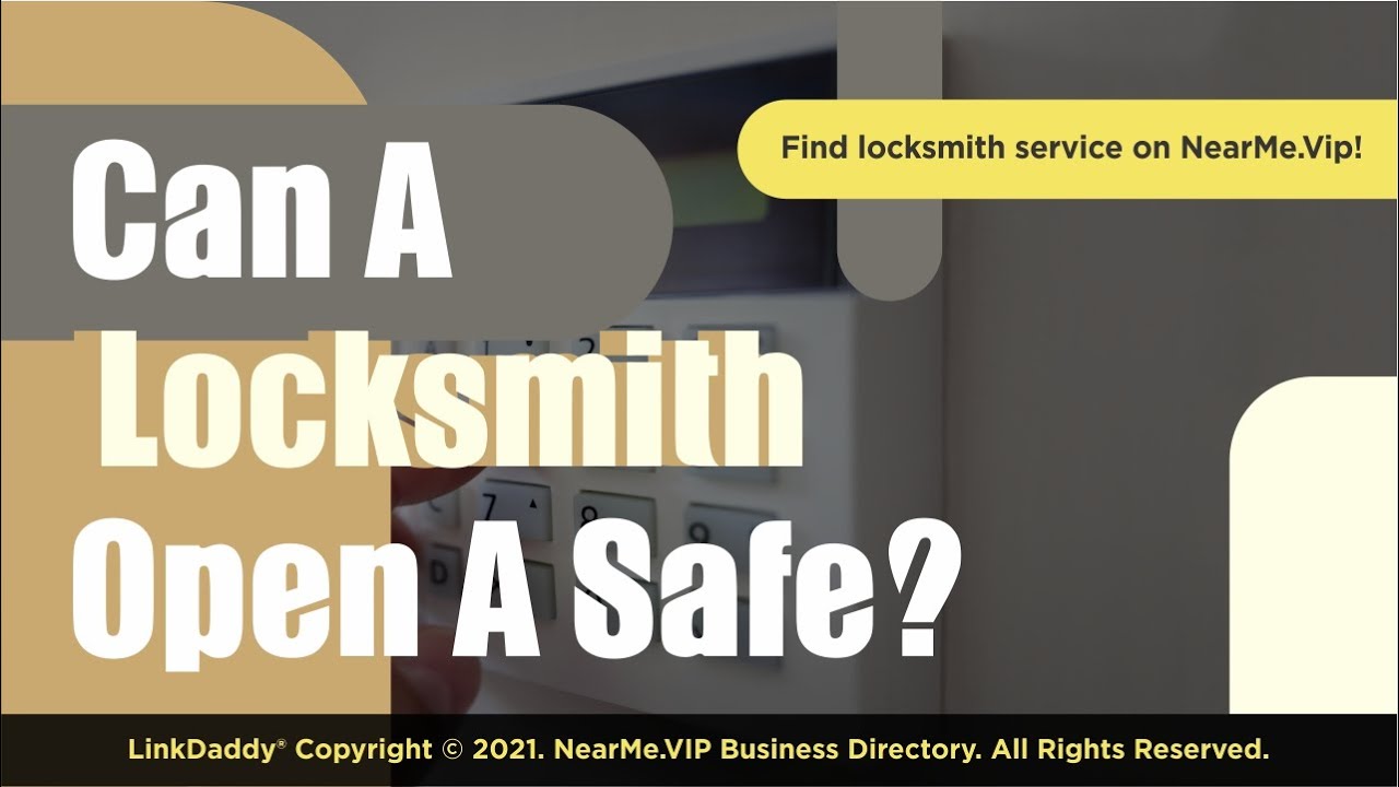 Can A Locksmith Open A Safe YouTube
