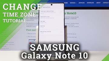 How to Change Date & Time in SAMSUNG Galaxy Note 10 - Time Settings