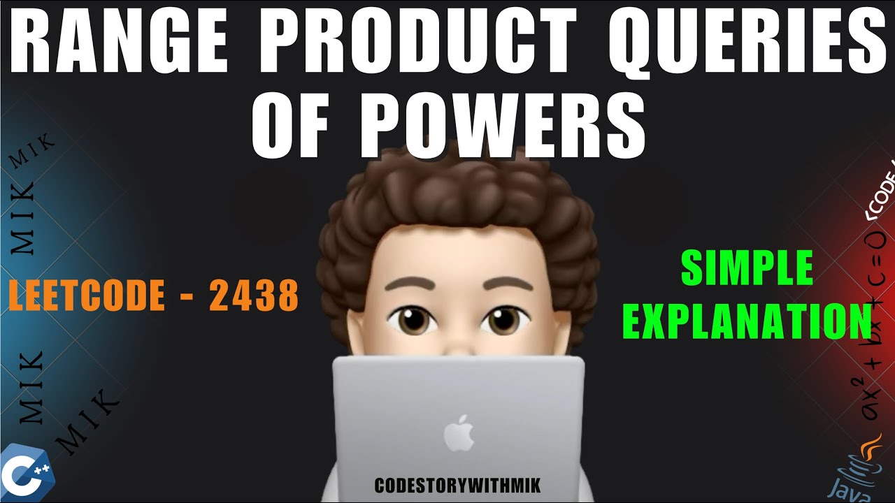 Range Product Queries of Powers | Simple Explanation | Leetcode 2438 | codestorywithMIK