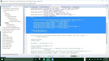 2436 - Chapter 3 Stack Implementation Driver - Testing Methods