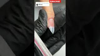 How to shape the short stiletto nail?💅🥺 Easy Nail Art For Beginners #shorts #naildesign