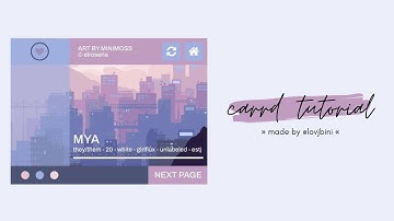 interactive & easy carrd tutorial — © elroseria