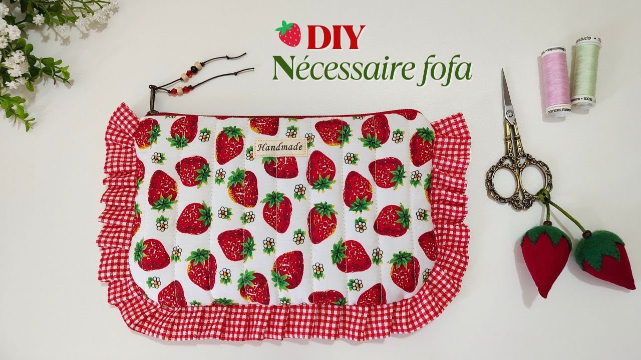 DIY Nécessaire Blogueira 🍓 Ideia de Presente Fácil - Cute Gift Idea