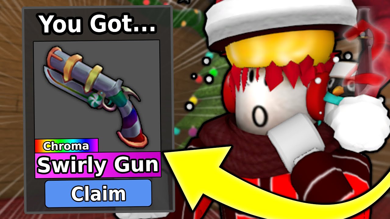 TRADING FOR THE CHROMA SWIRLY GUN!! [RAREST GODLY] (ROBLOX MM2) 