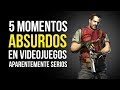 5 momentos ABSURDOS en videojuegos APARENTEMENTE SERIOS