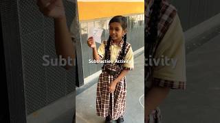 Subtraction Activity | Maths Activity ideas for kids #shorts #maths #trending #viralvideo #ytshorts