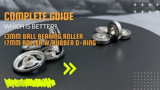 Tamiya Mini 4WD - 13mm Ball Bearing vs 17mm Rollers with Rubber O-Ring