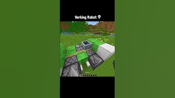 Minecraft Working Robot🤯 #minecraft #shorts