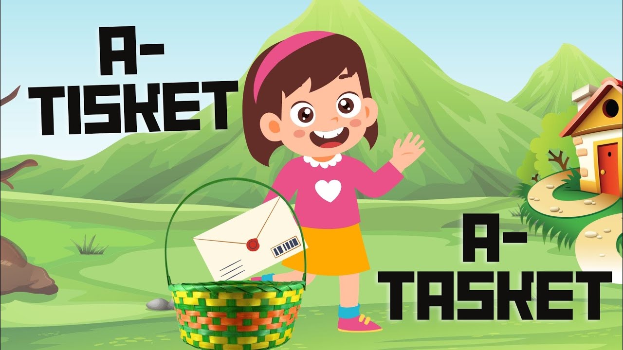 A TISKET A TASKET with lyrics|+more cocomelon Nursery rhymes and songs ...