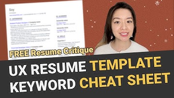 3 Tips for UX/UI Resume that will get you hired [UX/UI template + Keywords Cheat sheet included!]