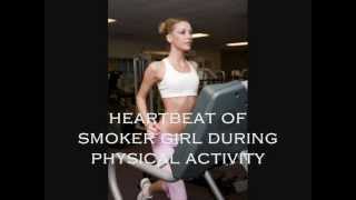 Fast Heartbeat Of Smoker Girl During Intense Physical Activity