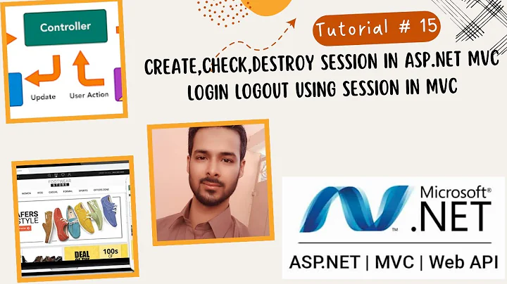 Tutorial 15: Create,Check,Destroy Session In ASP.NET MVC| Login Logout using Session in MVC