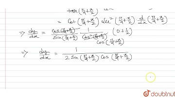 Find the derivatives w.r.t. x :  `log tan((pi)/(4)+(x)/(2))`