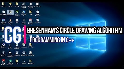 C++ program to Draw a circle using Bresenham