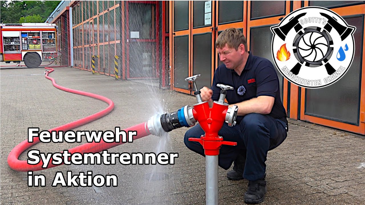 Feuerwehr Systemtrenner in Aktion