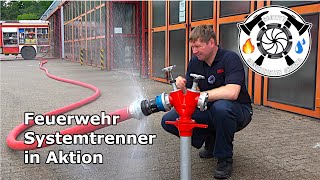 Feuerwehr Systemtrenner In Aktion