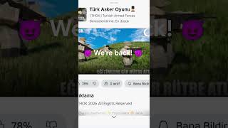 Biz yeni gelmedik geri geldik! 😈 #turkish #roblox #gaming #türkiye #roleplay #askeri #history