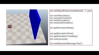 CoppeliaSim: Simulation Commands from Scripts