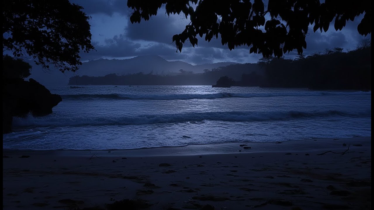 Fall Asleep With Relaxing Ocean Sounds, Low Pitch Sea Noise for Deep Sleeping at Night