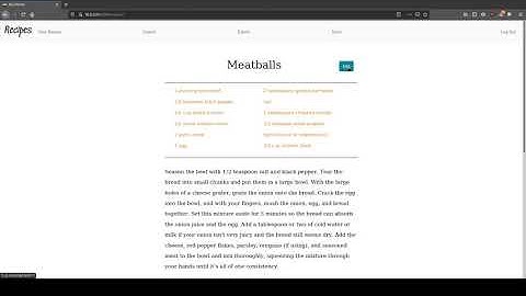 cs50 final project Recipes