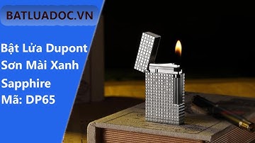 Hột Quẹt Bật Lửa Gas Đá ST Dupont Kẻ Caro Kết Hợp Chấm Tròn | BATLUADOC.VN - 0968665696