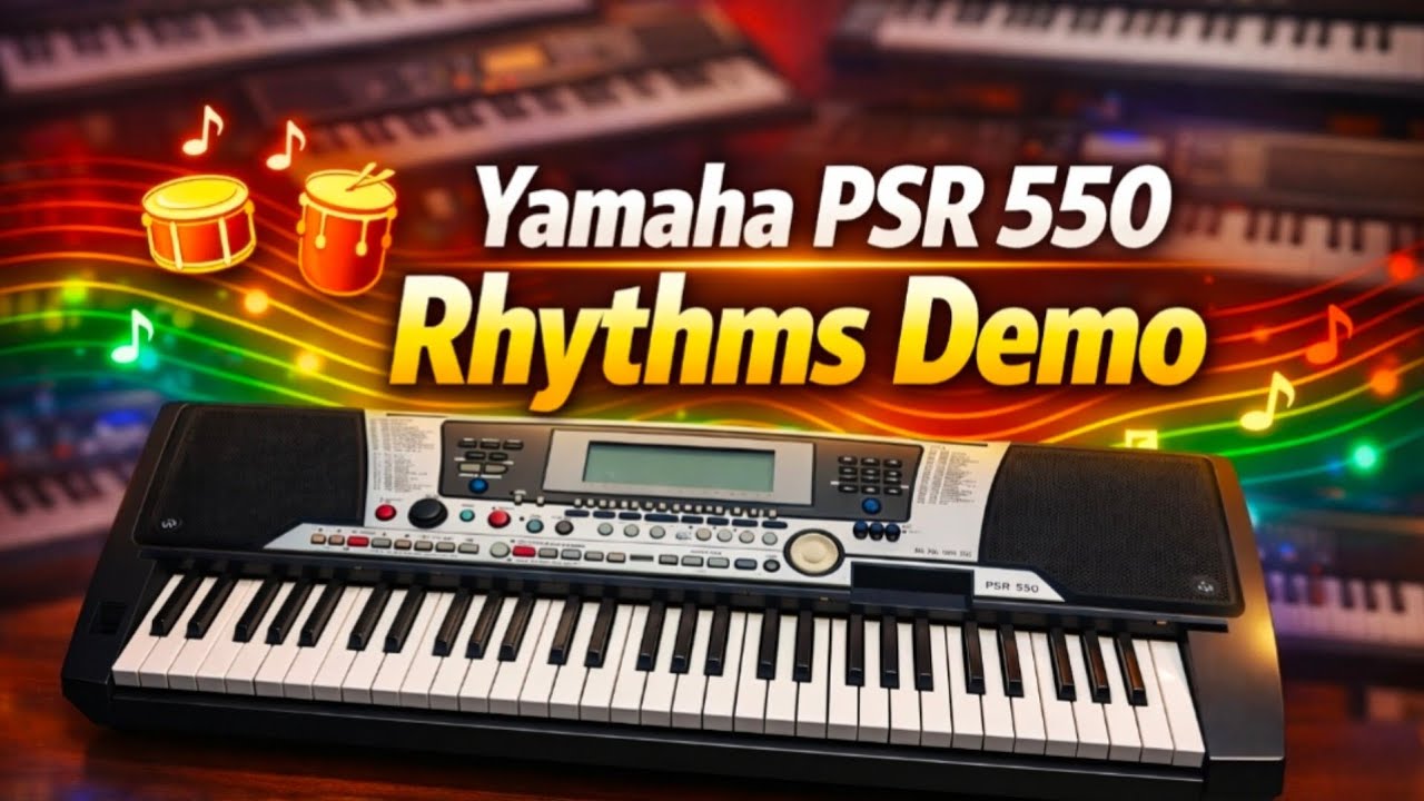 Yamaha PSR-550 Rhythms Demo | All Styles & Accompaniment | Yamaha PSR 550